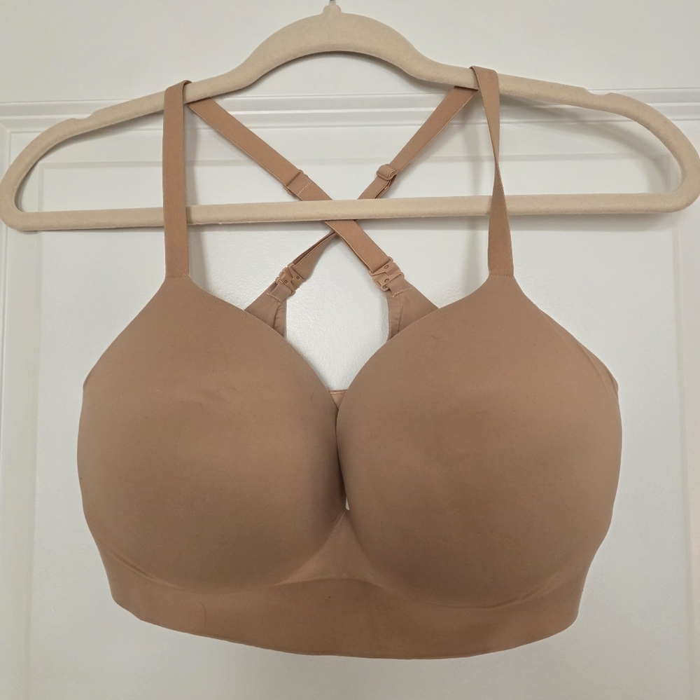 Victoria’s Secret Incredible Bra 36DD | Padded No-Wire Criss Cross Nude - Picture 3 of 9
